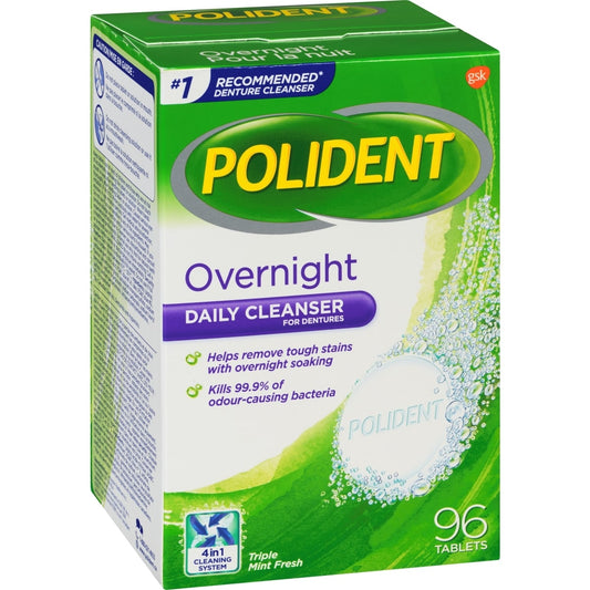 Overnight Denture Cleaning Tablets 96 Pack