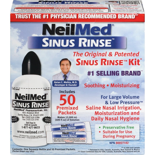 Sinus Rinse Kit with Squeeze Bottle