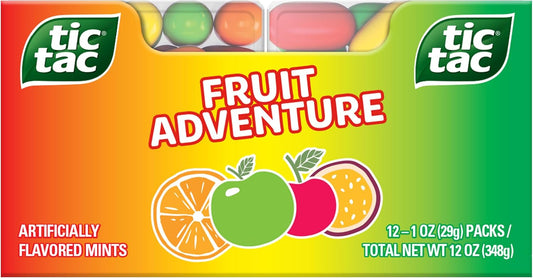 TIC TAC T60 FRUIT ADVENTURE 12'S