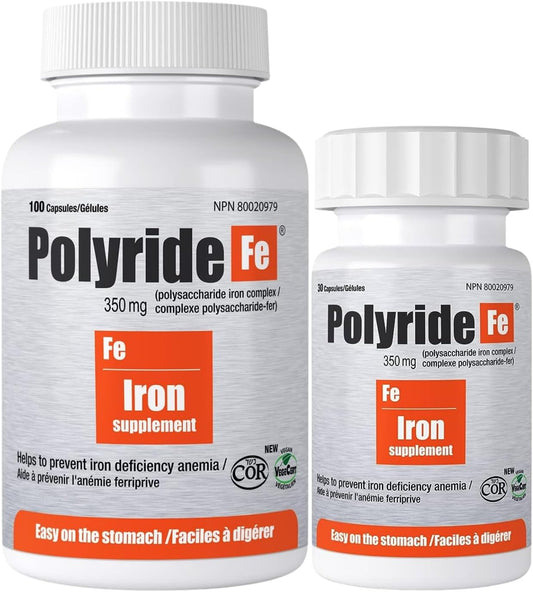 Polyride Fe Iron Supplement Capsules 30-Pack