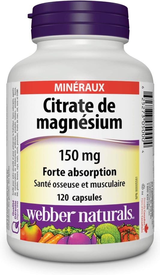 Magnesium Citrate 150mg 120 Capsules
