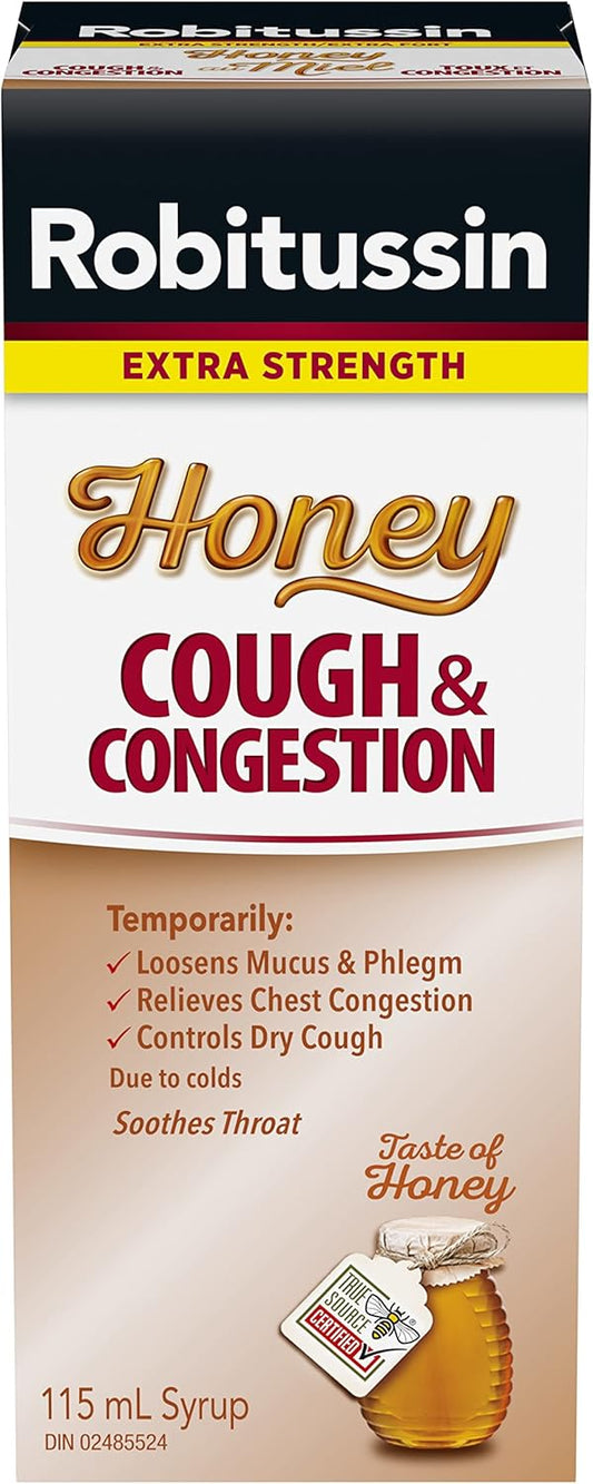 Extra Strength Honey Cough & Chest Congestion Syrup 115mL