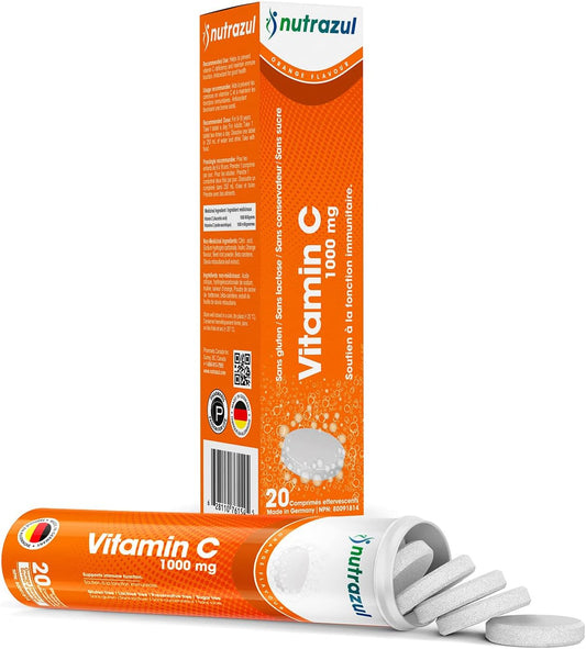 Effervescent Vitamin C 1000mg Tablets, 20 Count