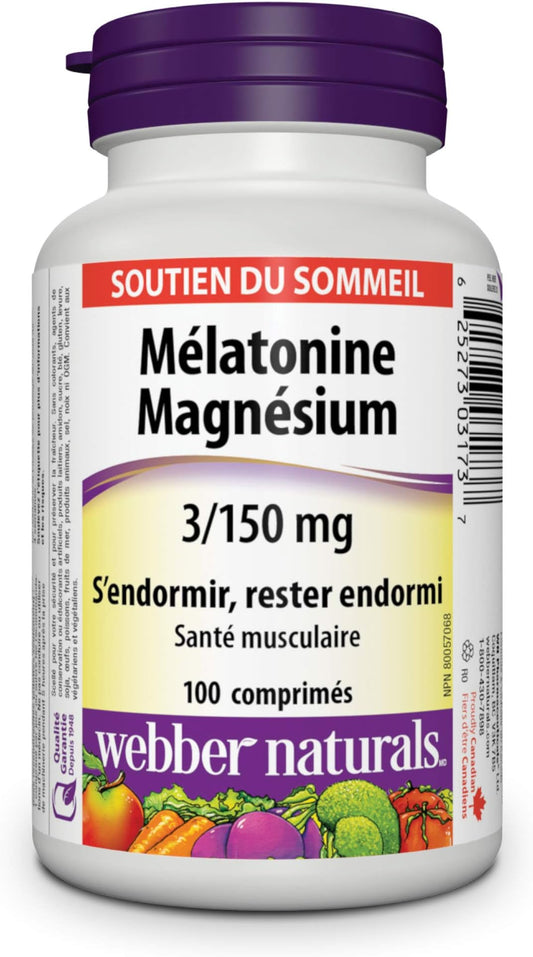 Melatonin & Magnesium Sleep Support Tablets 100 Count