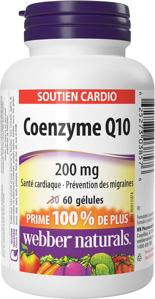Coenzyme Q10 200mg Softgels, 60 Count