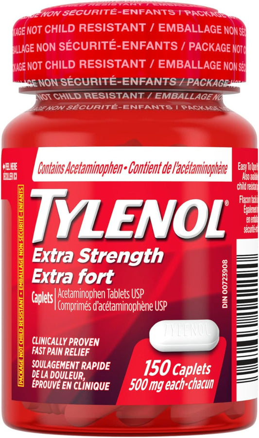 Tylenol Extra Strength 500mg Caplets 150 Count