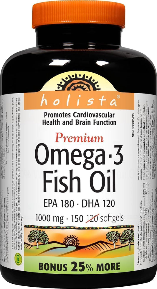 Omega-3 Fish Oil 1000mg Softgels, 150 Count