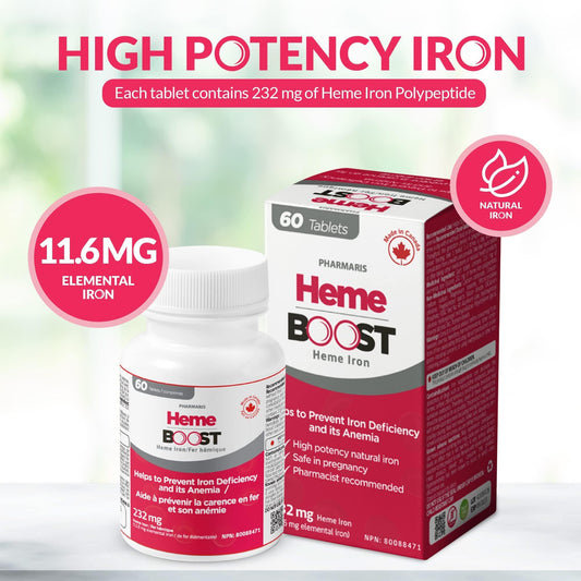 Hemeboost Heme Iron 232mg 60 Capsules