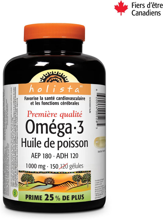 Omega-3 Fish Oil 1000mg Softgels, 150 Count
