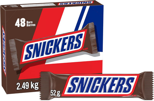 Snickers Chocolate Bar 48 pack 52g Each