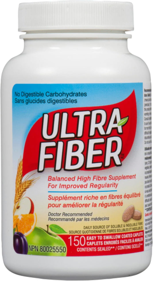 Ultra Fiber High Fiber Supplement 150 Capsules