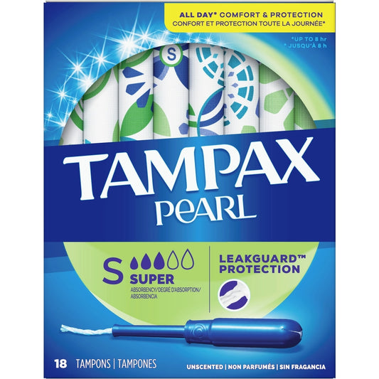 TAMPAX PEARL SUPER UNSC 18'S