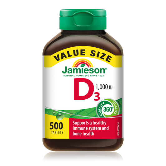 Vitamin D3 1000 IU Tablets, 500 Count
