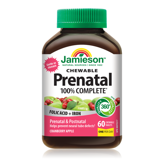 Prenatal Chewable Multivitamin 60 Tablets