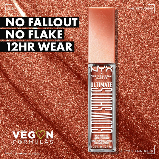 Ultimate Glow Shots, Liquid Eyeshadow, 12hr wear