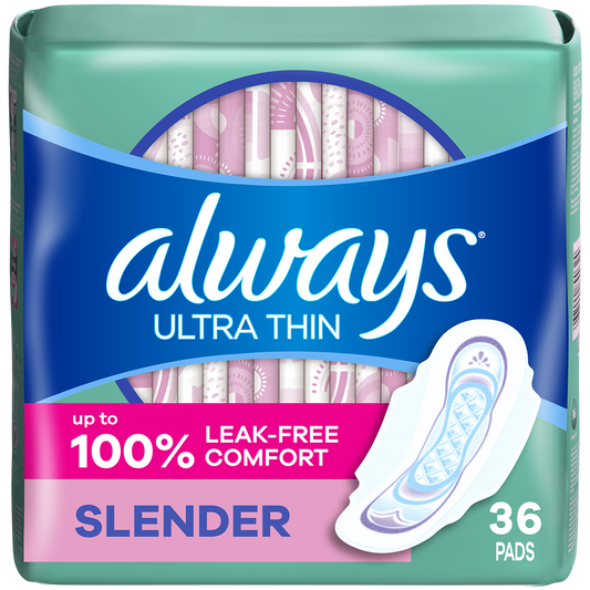 Ultra Thin Regular Pads with Flexi-Wings, 36 Count