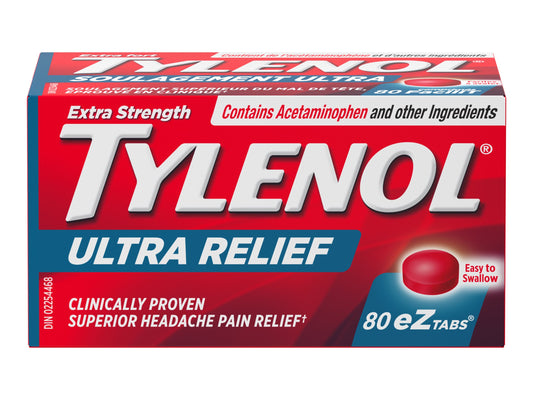 Ultra Relief Headache EZTabs 80 Tablets