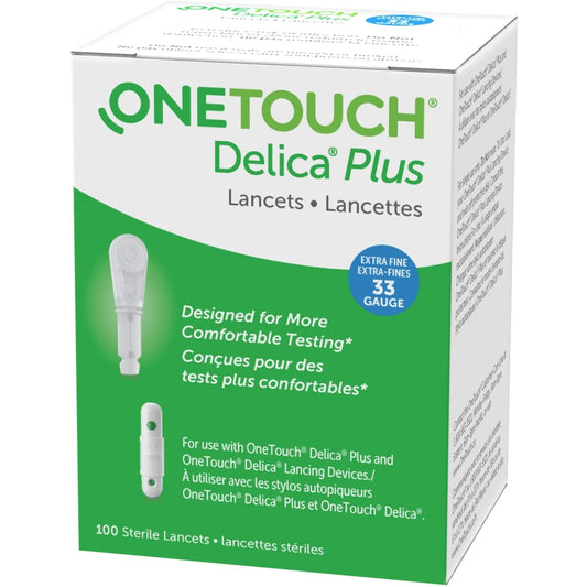 Delica Plus 33G Lancets 100-Pack