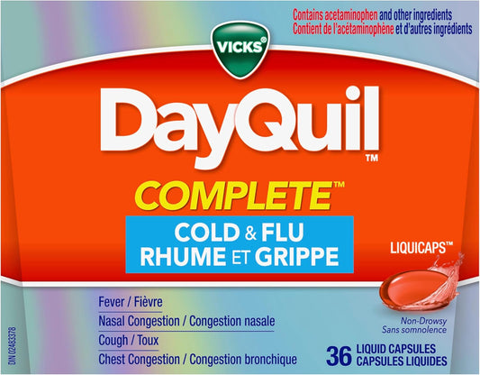DayQuil Complete Cold & Flu LiquiCaps, 36 Ct