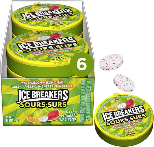 ICE BREAKERS MINT FRUIT SOUR 6/43G
