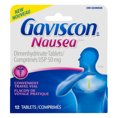 Motion Sickness Relief Tablets, 12 Count