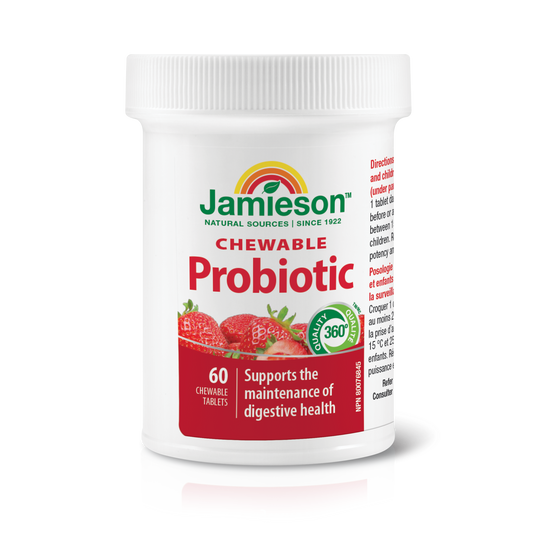 Probiotic Chewable Tablets Strawberry 2 Billion CFU 60ct