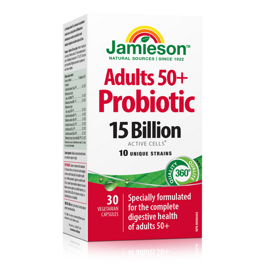 Adult 50+ Probiotic 15 Billion CFU, 30 Capsules