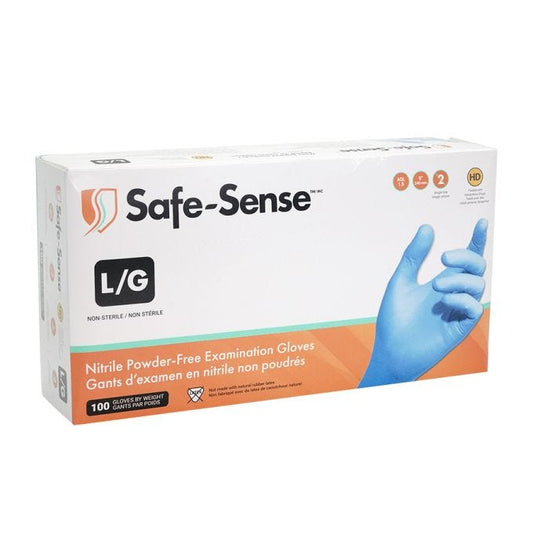 Blue Nitrile Gloves Large, 100-Pack