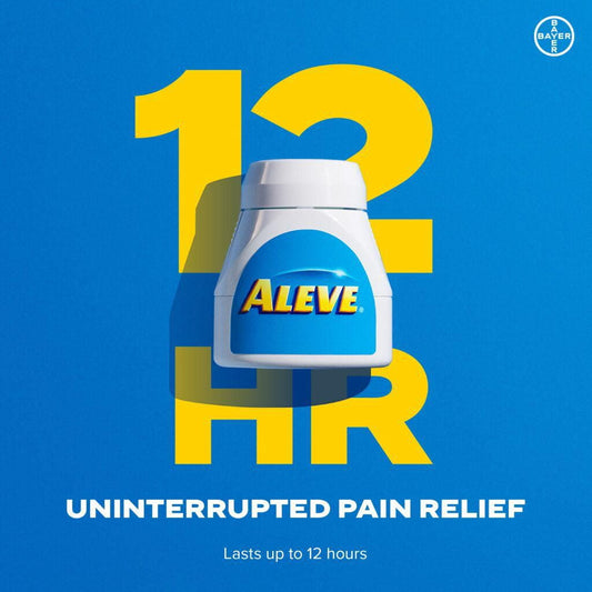 Aleve Naproxen Sodium 220mg Caplets, 24 Count