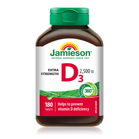 Vitamin D3 2500 IU Tablets 180 Count