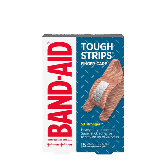 Tough-Strips Finger Bandages, 15 Pack