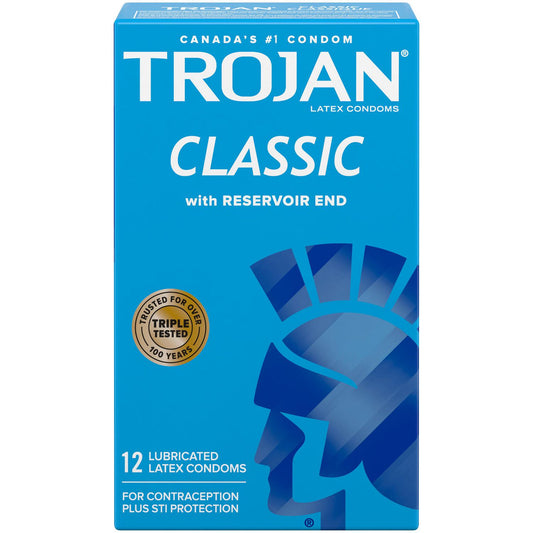 Trojan Lubricated Latex Condoms - 12 Count