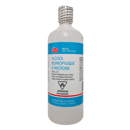 Isopropyl Rubbing Alcohol 70% Antiseptic Skin Cleanser 450ml
