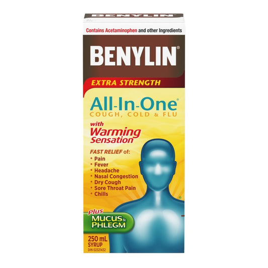 Extra Strength All-In-One Warming Cold & Flu Syrup 250mL