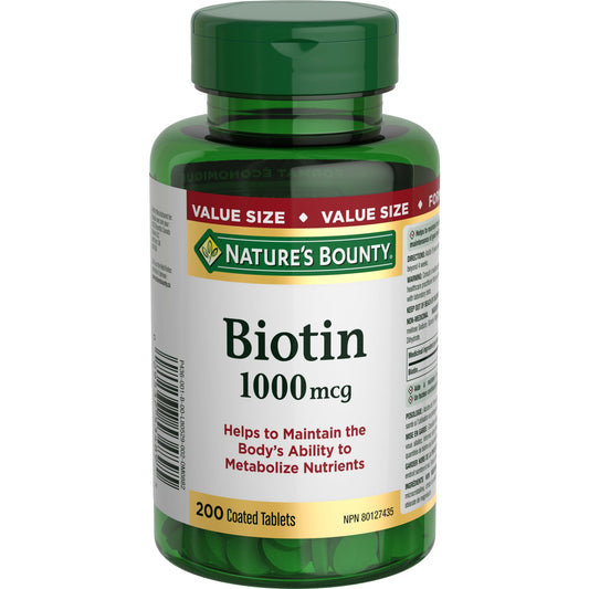 Biotin 1000mcg Tablets - 200 Count