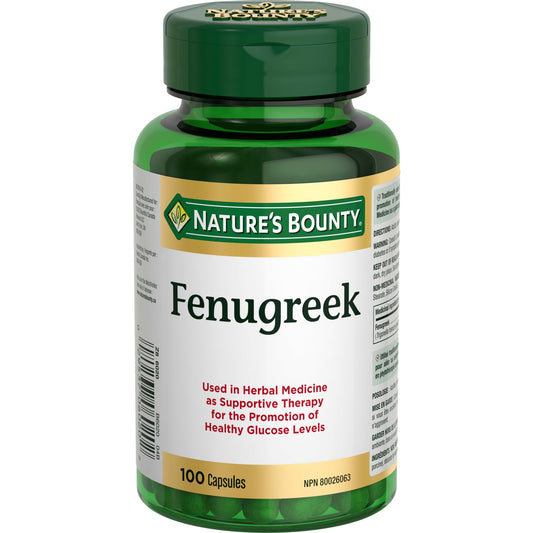 Fenugreek 610mg Capsules, 100 Count