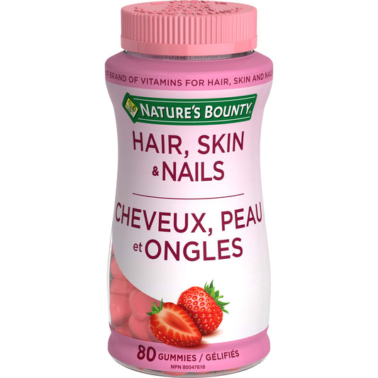 Hair, Skin & Nails Gummies - Strawberry, 80 Count