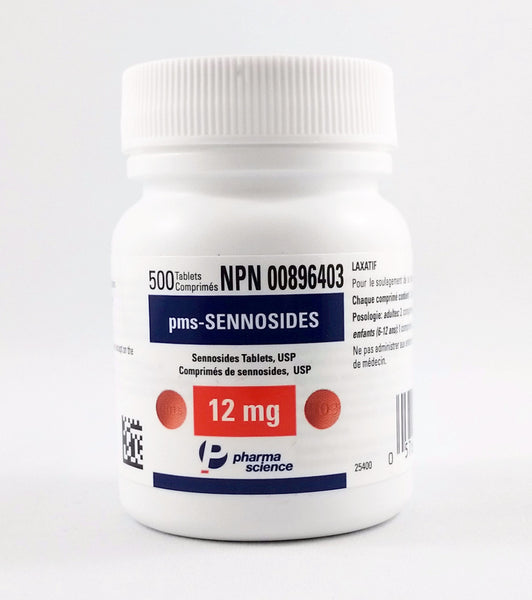 Sennosides 12mg Tablets, 100 Count