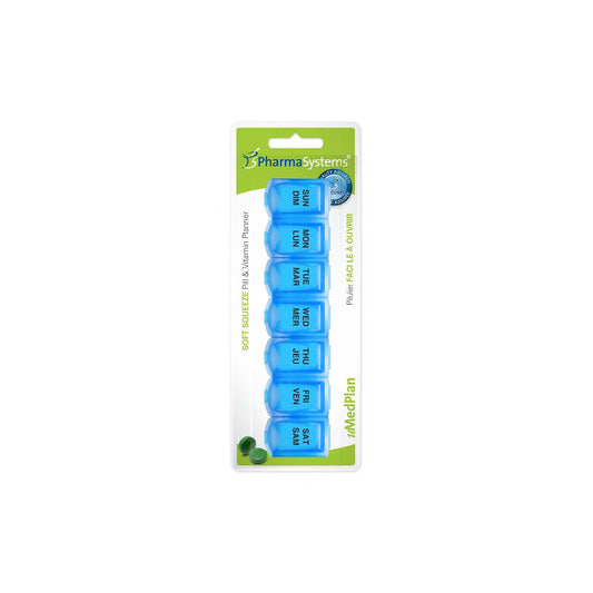 Weekly 7-Day Pill Organizer with Secure Lock