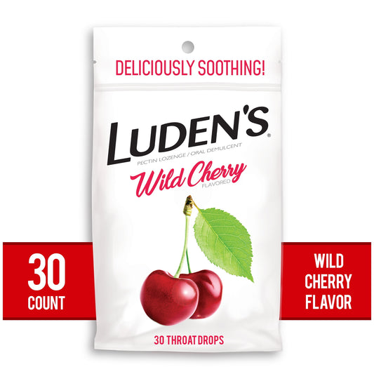 Wild Cherry Throat Drops, 30-Pack