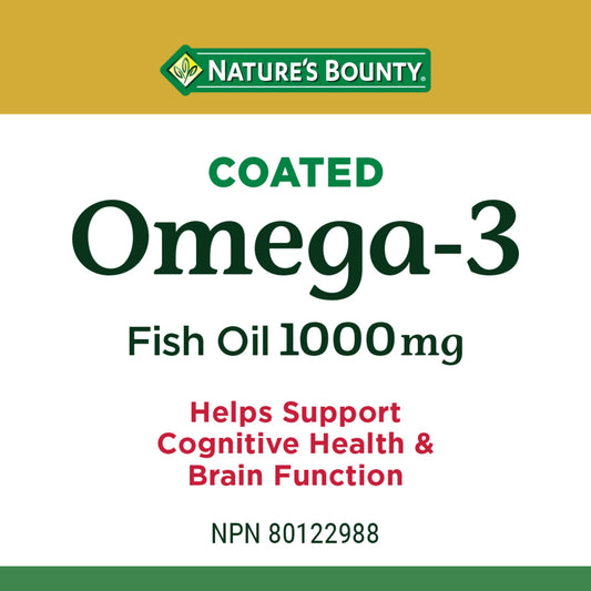 Omega-3 Fish Oil Softgels 180 Count