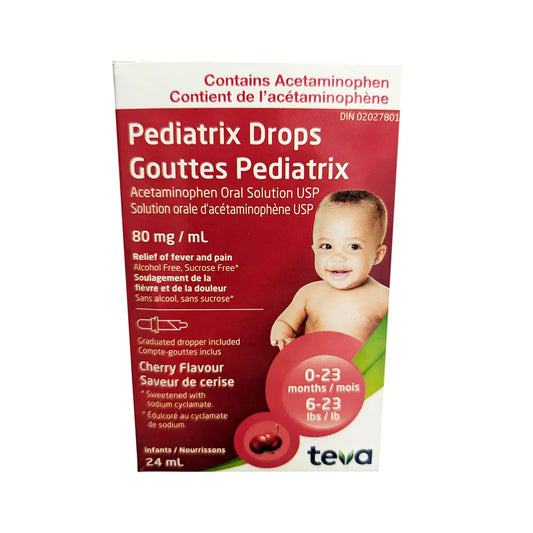Children's Acetaminophen Drops 80mg/mL, 24mL
