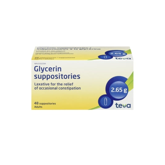 Adult Glycerin Suppositories 48-Pack