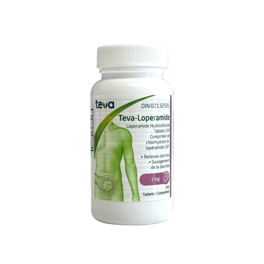 Loperamide 2mg Tablets, 100 Count