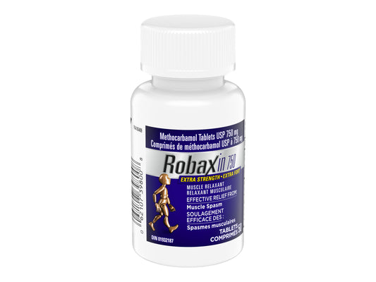 Robaxin 750mg Muscle Relaxant Tablets, 50 Count