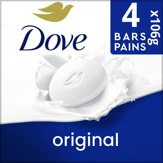 Dove White Beauty Bar Soap 4-Pack (106g)