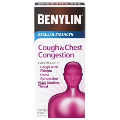 Benylin DM Cough & Chest Congestion Syrup 250mL