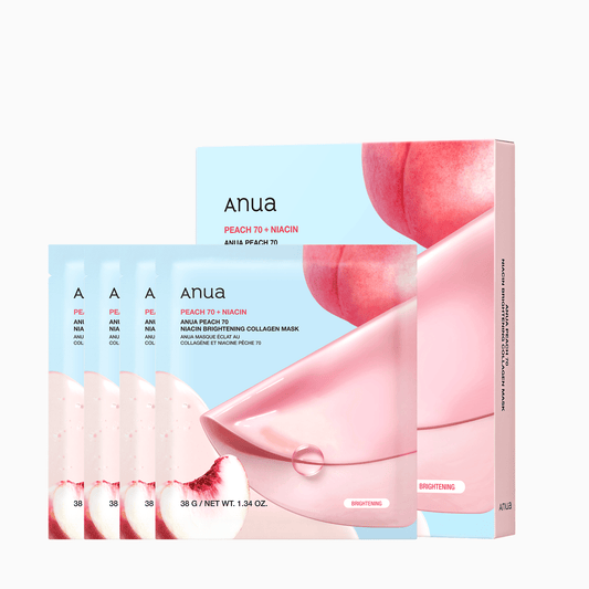 PEACH 70 NIACIN BRIGHTENING COLLAGEN MASK 38G (1EA)*4SET