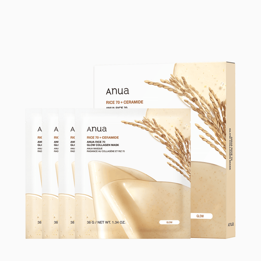 RICE 70 GLOW COLLAGEN MASK 38G (1EA)*4SET