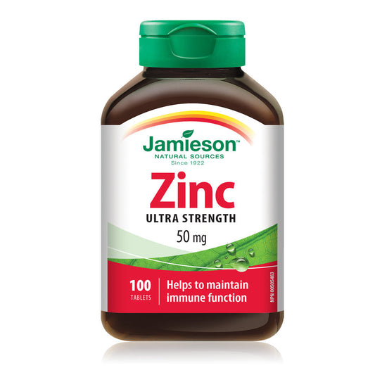 Zinc 50mg Tablets, 100 Count
